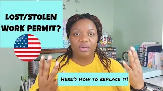 How to replace lost or stolen US work permit (EAD)
