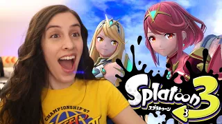 PYRA AND MYTHRA IN SMASH, SPLATOON 3 REACTION and MORE! | JustJesss