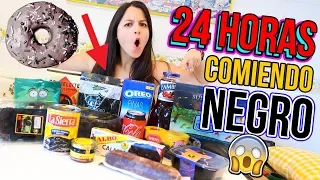 24 HORAS COMIENDO NEGRO - All day eating black food NATALIA