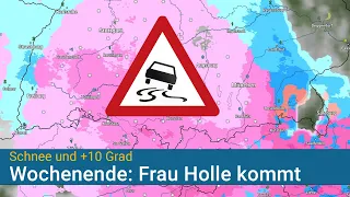 Wochenend-Wetter: Schnee und über 10 Grad