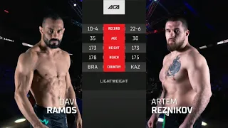 Дави Рамос vs. Артём Резников | Davi Ramos vs. Artem Reznikov | ACA 140