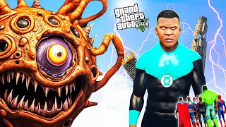 AVENGERS SAVE FRANKLIN FROM PARALLAX  In GTA 5 | PARALLAX PART 8 | Shinchna & Chop