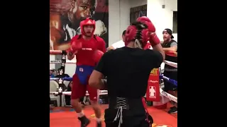 Rolly Romero destroying Ryan Garcia in sparring