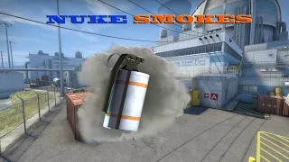 CS:GO Smokes on Nuke (10 Smoke spots Tricks/Tutorial)