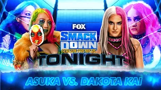 Asuka vs. Dakota Kai and Charlotte Flair Confronts Asuka WWE SmackDown WWE2K22 Universe Mode