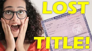 How to transfer a car with a lost title in California!