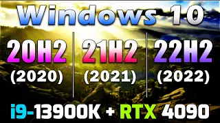 20H2 vs 21H2 vs 22H2 | Windows 10 All Versions | PC Gameplay Tested