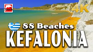 88 Best Beaches of KEFALONIA, Greece ► Travel video, 38 min. 4K Travel in Greece #TouchGreece