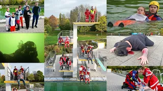 Swutz bei der Übung der Wasserwacht Bayreuth - Kreuzsteinbad (29.Oktober 2022)