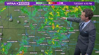 DFW weather: Scattered showers hitting North Texas on Tuesday