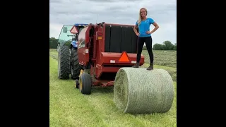 "Rake, Rattle, & ROLL!"  -baling hay start to finish