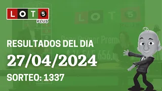 Resultados del sorteo Loto 5 plus del Sábado 27 de Abril del 2024