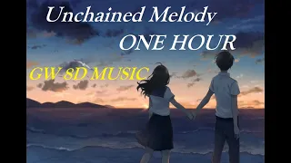 Ghost 🎧 Unchained Melody (Piano) 🎧 ONE HOUR IN 🔊 8D AUDIO🔊 Use Headphones 8D Music