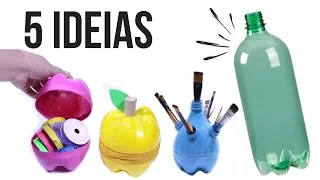 Ideias SUPER Úteis com Garrafas PET