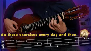 4 Guitar Exercises for the Left Hand + TAB