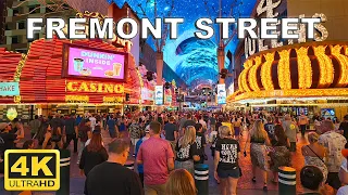 [4K] Fremont Street Las Vegas | August 25, 2023 | Las Vegas, Nevada USA