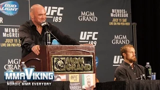 Gunnar Nelson is Hilarious (and Dana Loves It) at UFC 189 Presser