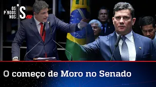 Sergio Moro faz primeiro discurso no Senado e rebate petista