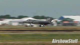USAF F-35 Lightning II Takeoffs - EAA AirVenture Oshkosh 2015