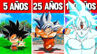 SOBREVIVÍ 100 AÑOS COMO GOKU ULTRA INSTINTO en GTA 5!! (Dragon Ball mod)