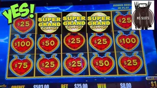 $5/$25 BETS on DOLLAR STORM RAPID GRAND! #slots #gambling #dollarstorm #highlimitslots