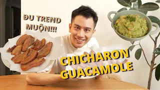 Đu trend trắc trở - Cùng mình vào bếp làm CHICHARON GUACAMOLE !! // Dinology