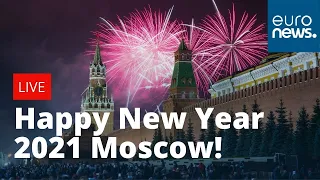 Happy New Year Russia! Moscow welcomes in 2021 with fireworks