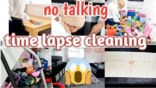 no talking timelapse cleaning video| satisfyingmessy room clean with me | real life speed clean