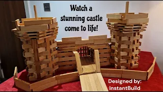 Relax and Unwind: Watch a Miniature Kapla Castle Come to Life