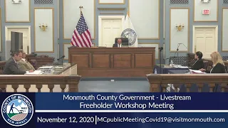 Monmouth County Freeholder Workshop Meeting: Nov. 12, 2020