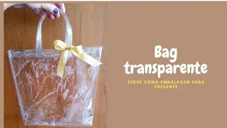 Bag transparente super fácil ##bag#costuradebolsa #sacolaplastica