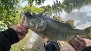 Bass fishing Stockton ca after the storm