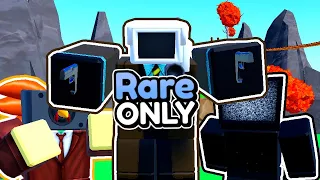 I ONLY Used RARE UNITS... (Toilet Tower Defense)
