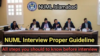 NUML Islamabad Interview || How to prepare NUML  interview || Complete Guideline || NUML admissions