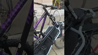 Transporting a bike by bike