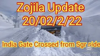 Zojila Update. 🔥🔥 Snow Clearance. India Gate crossed from Srinagar side.