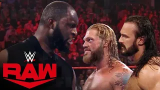 WWE - Omos Jordan Omogbehin Vs. Edge & Drew mcintyre | Monday night raw 2021