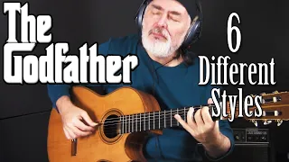 The Godfather Theme performed in 6 different Styles - fingerstyle guitar tribute
