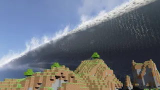 POV: Minecraft tsunami, CGI