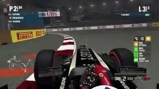 F1 2012 Singapore Gameplay