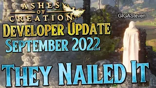 THEY ACTUALLY GOT IT RIGHT - Ashes of Creations September Developer Update 2022