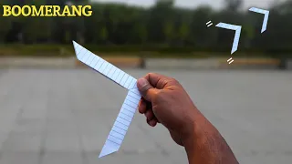 How To Make an Origami Boomerang | Flying and Returning | Make a Paper Boomerang