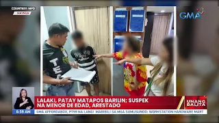 Lalaki, patay matapos barilin; suspek na menor de edad, arestado | UB