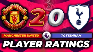 Manchester United 2-0 Tottenham PLAYER RATINGS | Premier League 2022/23