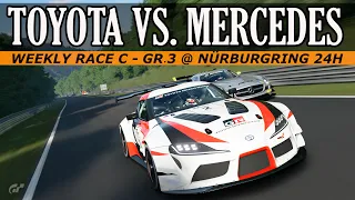 GT Sport - Close Duel On The Ring - Weekly Race C @ Nürburgring 24h
