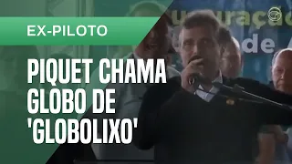 Nelson Piquet surge em evento de Bolsonaro e chama Globo de 'Globolixo'