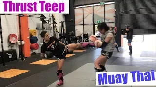 Muay Thai | Teep/Push Kick Series (Part 2: Advanced) - Thrust Teep