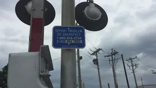 Norfolk Southern Railroad's Southern Line with Railroad Crossings and Signals (Hornell, NY)