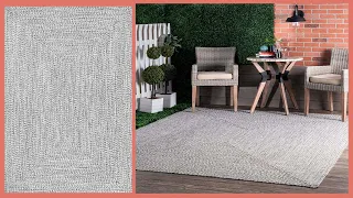 Best floor mats | nuLOOM Lefebvre Braided IndoorOutdoor Area Rug | 7" 6 x 9" 6" | floor rugs