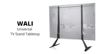 WALI | Universal TV Stand Tabletop, for Most 22 to 65 inch LCD Flat Screen TV